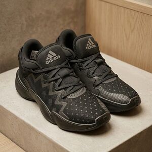 Adidas D.O.N. Issue #2 x Pharrell Williams Hu Black Sneakers - Size 7